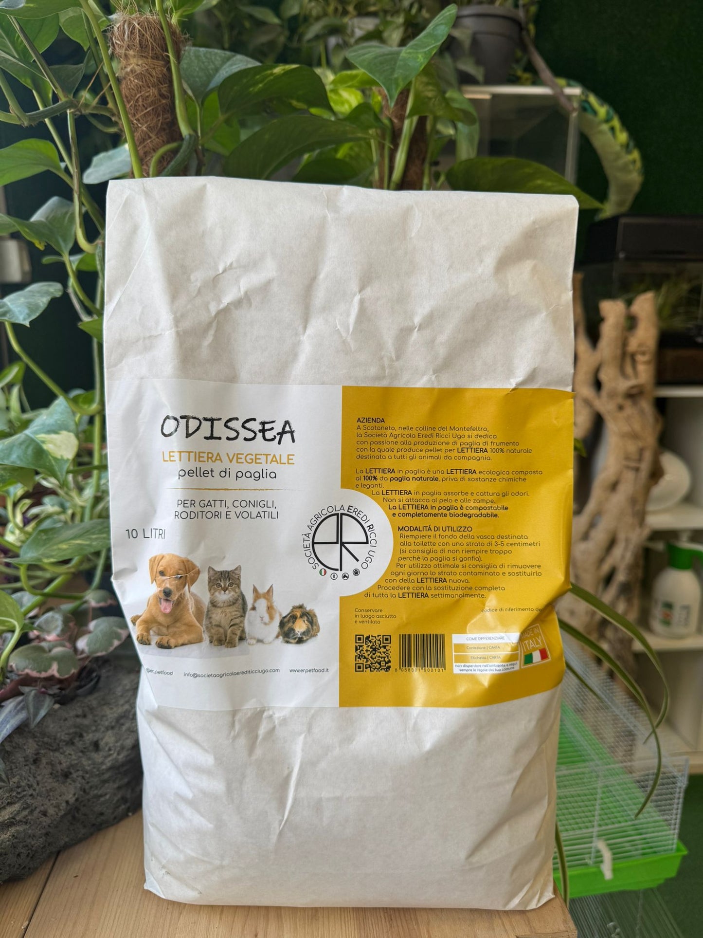 Lettiera Vegetale (Pellet in Paglia)